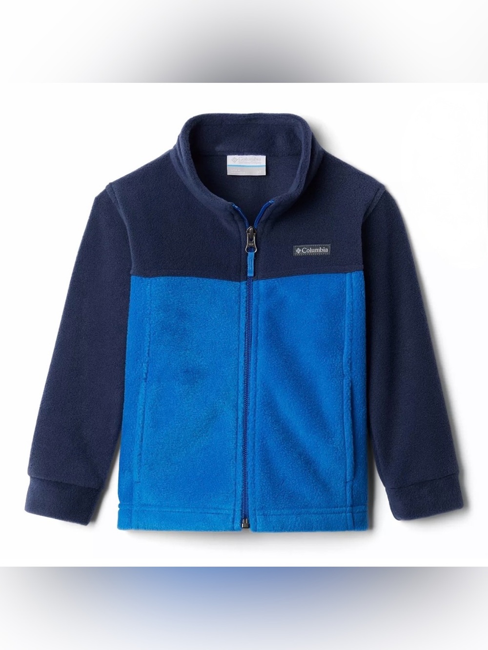 Columbia Kids Two-Tone Navy and Royal Blue Fleece Jacket